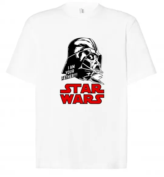 Футболка Оверсайз I am your father Star Wars Белый фото