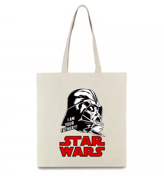 Эко-сумка I am your father Star Wars Бежевый фото