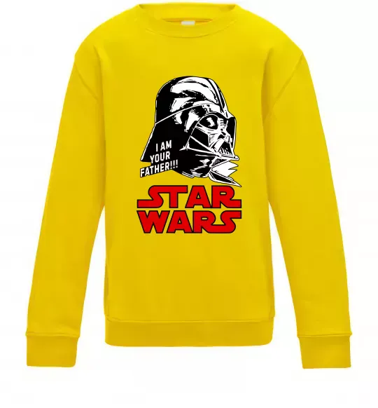 Детский Свитшот I am your father Star Wars Солнечно желтый фото