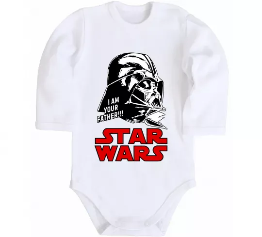 Детский боди I am your father Star Wars Белый фото