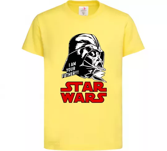 Дитяча футболка I am your father Star Wars Лимонний фото