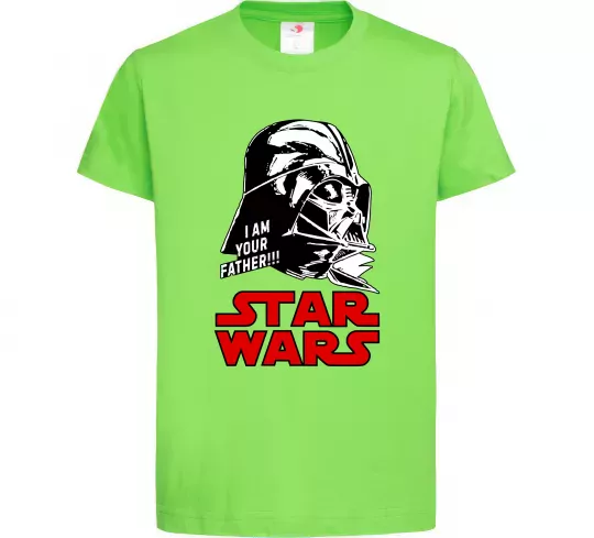 Дитяча футболка I am your father Star Wars Лаймовий фото