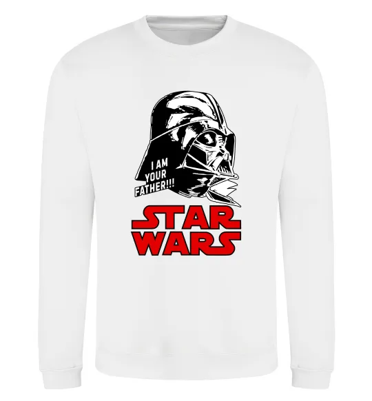 Світшот I am your father Star Wars Білий фото