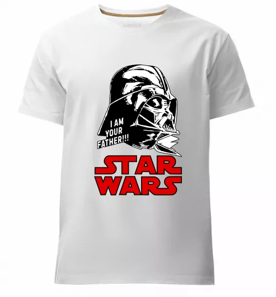 Чоловіча преміум футболка I am your father Star Wars Білий фото