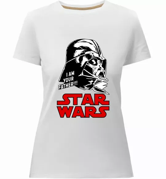 Женская премиум футболка I am your father Star Wars Белый фото