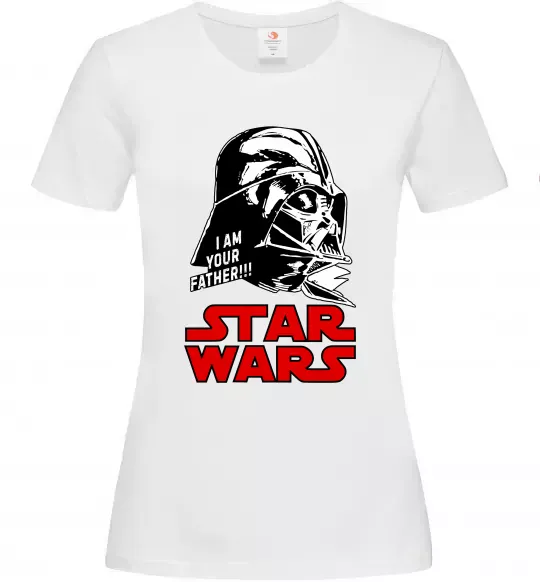 Жіноча футболка I am your father Star Wars Білий фото