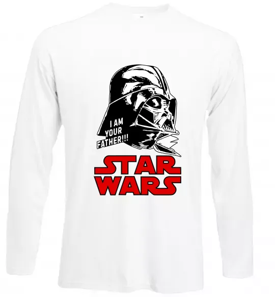 Лонгслів I am your father Star Wars Білий фото