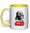 Чашка с цветной ручкой I am your father Star Wars Лимонный фото