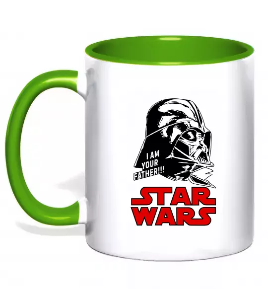 Чашка с цветной ручкой I am your father Star Wars Зеленый фото