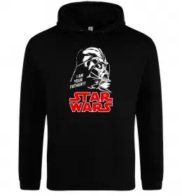Мужская толстовка (худи) I am your father Star Wars Черный фото