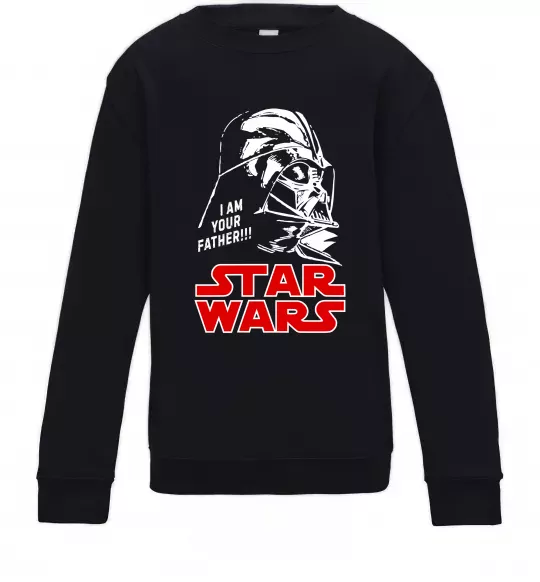 Детский Свитшот I am your father Star Wars Черный фото
