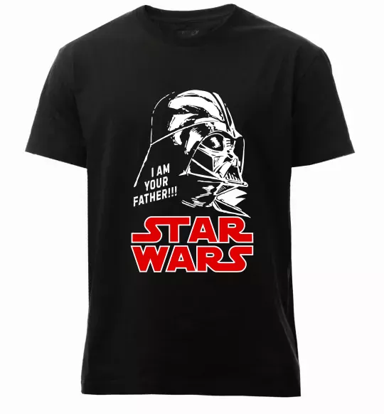Чоловіча преміум футболка I am your father Star Wars Чорний фото