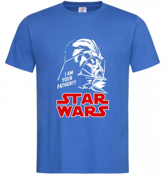 Чоловіча футболка I am your father Star Wars Яскраво-синій фото