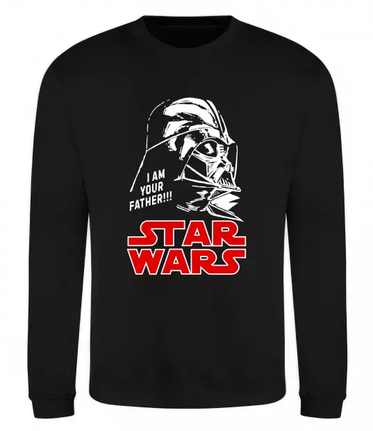 Світшот I am your father Star Wars Чорний фото