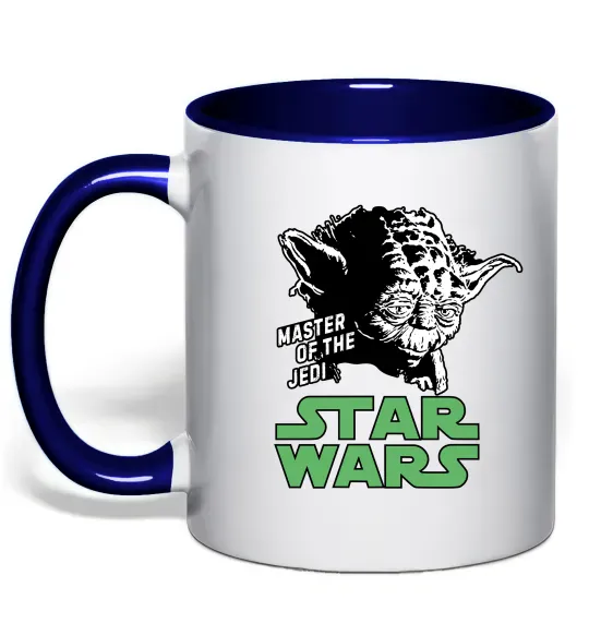 Чашка с цветной ручкой Master of the Jedi Глубокий темно-синий фото