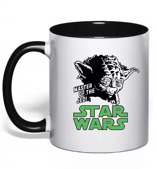 Чашка с цветной ручкой Master of the Jedi Черный фото