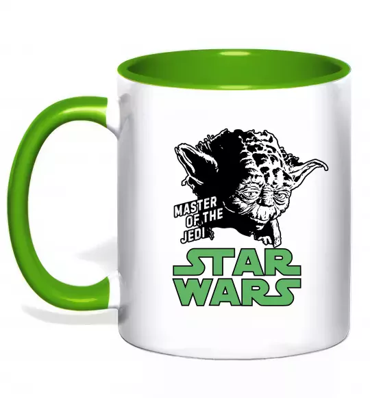 Чашка с цветной ручкой Master of the Jedi Зеленый фото