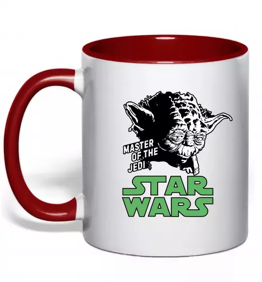 Чашка с цветной ручкой Master of the Jedi Красный фото