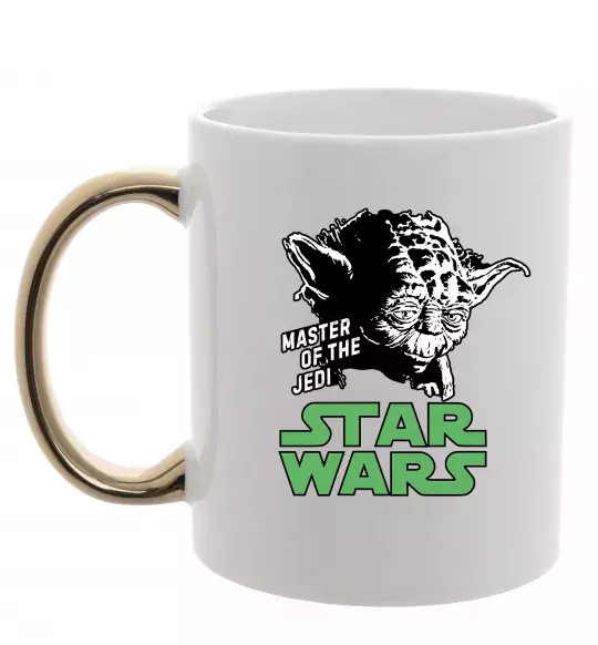 Чашка с цветной ручкой Master of the Jedi Золото фото
