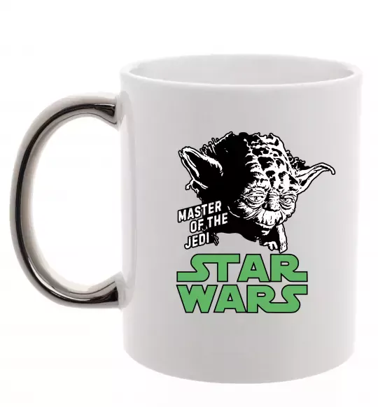 Чашка с цветной ручкой Master of the Jedi Серебро фото