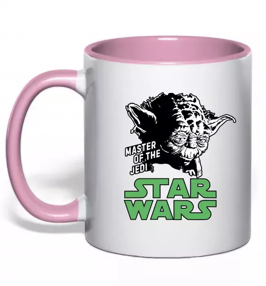 Чашка с цветной ручкой Master of the Jedi Нежно розовый фото