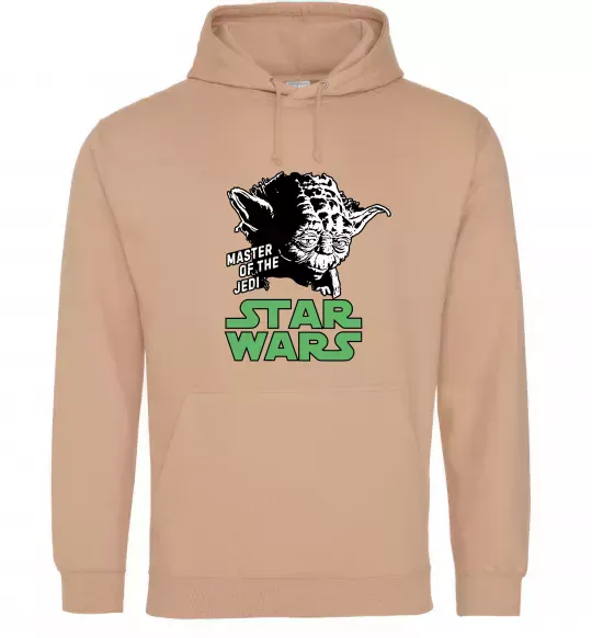 Мужская толстовка (худи) Master of the Jedi Песочный фото