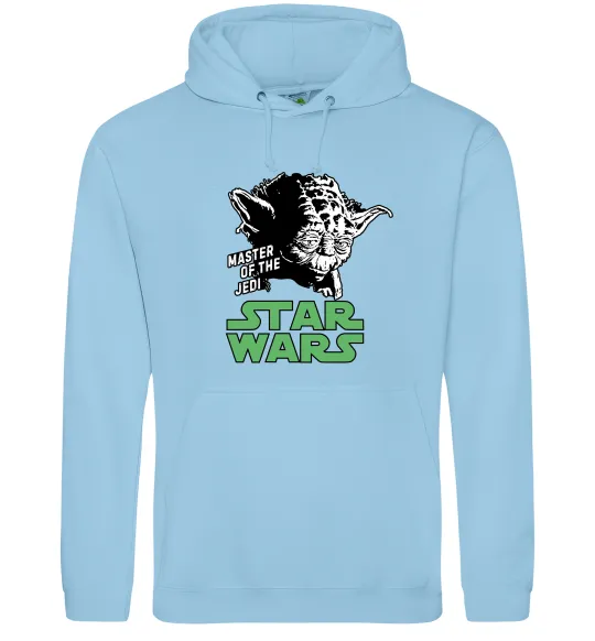 Женская толстовка (худи) Master of the Jedi Голубой фото