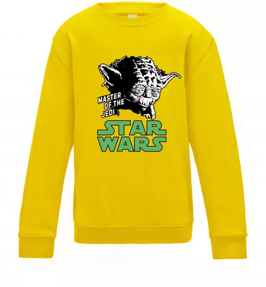 Детский Свитшот Master of the Jedi Солнечно желтый фото