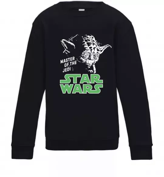 Детский Свитшот Master of the Jedi Черный фото