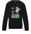 Детский Свитшот Master of the Jedi Черный фото