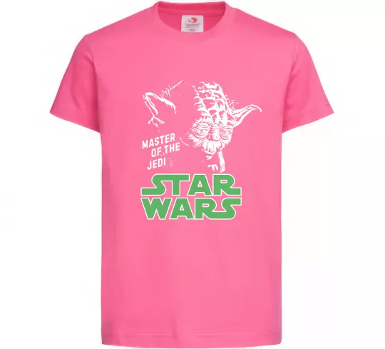 Детская футболка Master of the Jedi Ярко-розовый фото