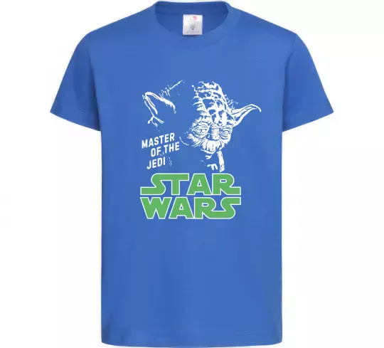 Детская футболка Master of the Jedi Ярко-синий фото