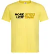 Чоловіча футболка More stars less wars Лимонний фото