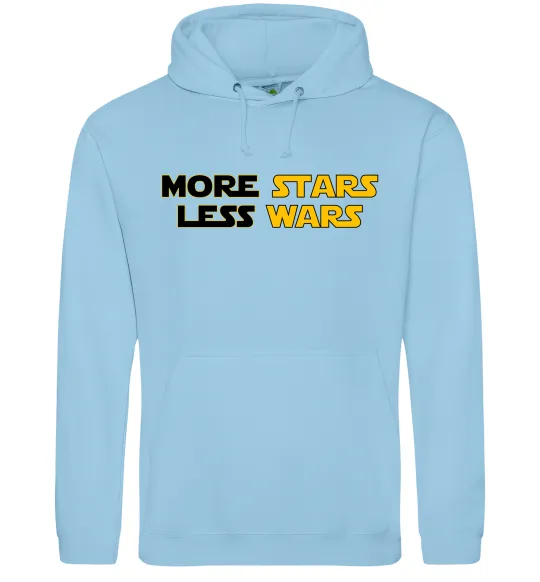 Жіноча толстовка (худі) More stars less wars Блакитний фото