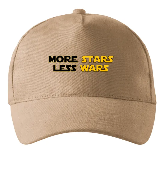 Кепка More stars less wars Пісочний фото