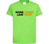 Детская футболка More stars less wars Лаймовый фото