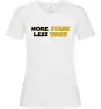 Жіноча футболка More stars less wars Білий фото