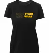 Женская премиум футболка More stars less wars Черный фото