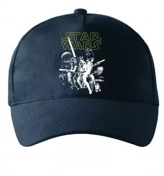Кепка Star Wars ретро постер Темно-синий фото