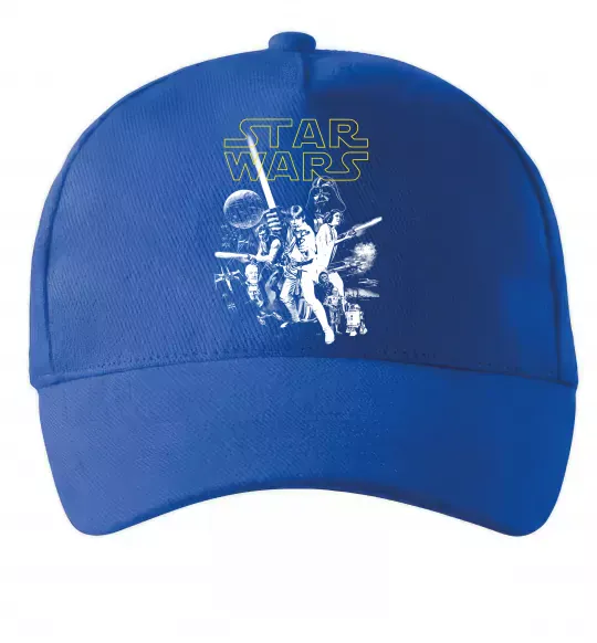 Кепка Star Wars ретро постер Ярко-синий фото