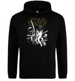 Мужская толстовка (худи) Star Wars ретро постер