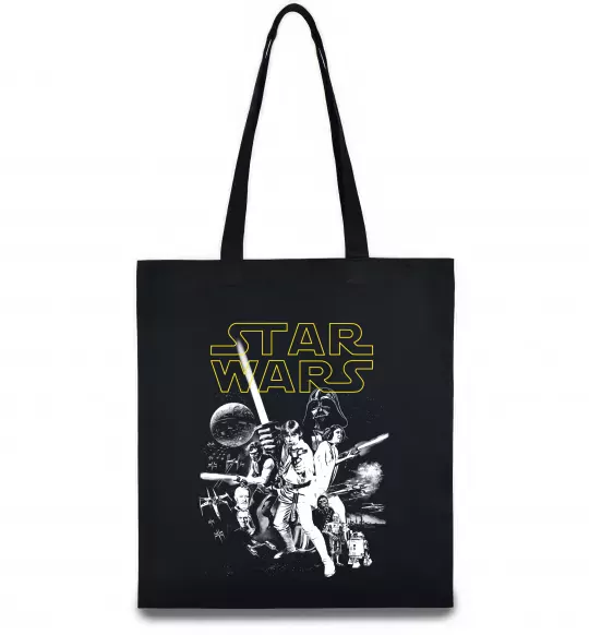 Эко-сумка Star Wars ретро постер Черный фото