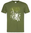 Мужская футболка Star Wars ретро постер Оливковый Мужская футболка Star Wars ретро постер Оливковый фото
