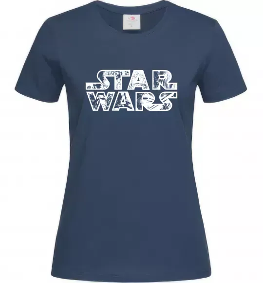 Женская футболка Star Wars comics Темно-синий фото