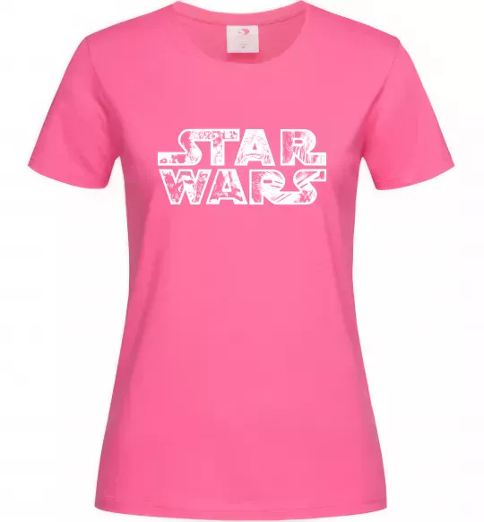 Женская футболка Star Wars comics Ярко-розовый фото