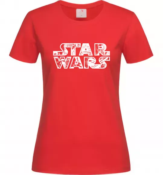 Женская футболка Star Wars comics Красный фото