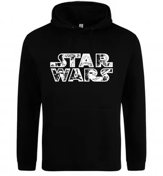 Мужская толстовка (худи) Star Wars comics Черный фото