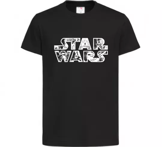 Дитяча футболка Star Wars comics Чорний фото