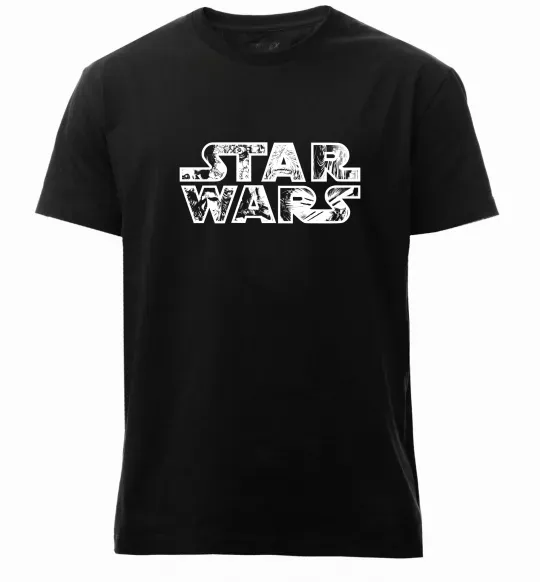 Чоловіча преміум футболка Star Wars comics Чорний фото