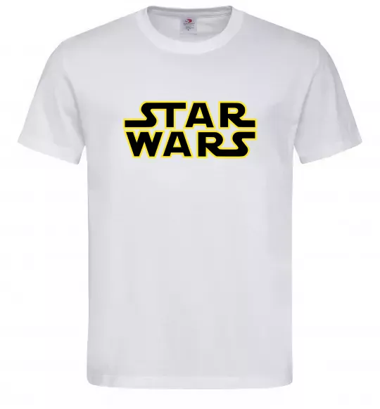 Мужская футболка Star Wars logo Белый фото